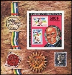 Zentralafrika 1978  100. Todestag von Sir Rowland Hill (I) - ungezhnt