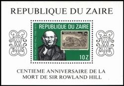 Kongo 1980  100. Todestag von Sir Rowland Hill