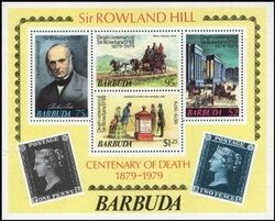 Barbuda 1979  Todestag von Sir Rowland Hill