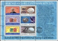 St. Vincent Grenadinen 1979  Todestag von Sir Rowland Hill