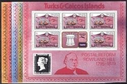 Turks & Caicos Inseln 1979  Todestag von Sir Rowland Hill