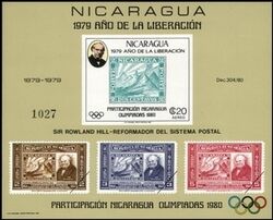 Nicaragua 1980  Todestag von Sir Rowland Hill