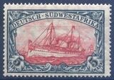 Deutsch-Südwestafrika - 1906  Schiffszeichnung mit Wz.