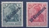 Türkei - 1908  Freimarken mit diagonalem Aufdruck