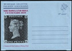 1979  Großbritannien - Gedenk-Aerogramm - Sir Rowland Hill