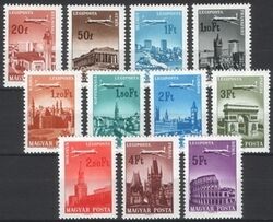 1966  Flugpostmarken: Städte und Flugzeuge