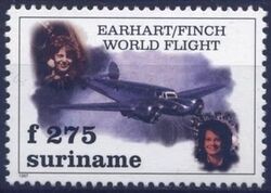 Surinam 1997  Fliegerinnen Earhart & Finch