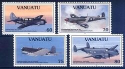 Vanuatu 1995  Flugzeuge im 2. Weltkrieg