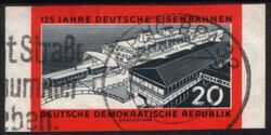 1960  125 Jahre Deutsche Eisenbahnen - ungezhnt