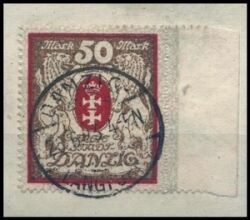 1922  Freimarke: Großes Staatswappen