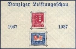 1937  Danziger Leistungsschau - Herzstück aus Block 3