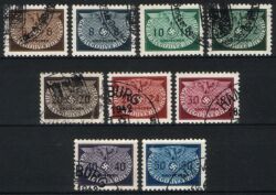 1940  Dienstmarken: Hoheitszeichen - kleines Format