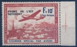Frankreich - 1942  Flugpost mit zweizeiligem Aufdruck