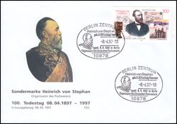 1997  100. Todestag von Heinrich von Stephan
