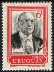 Uruguay 1969  Staatspräsident Tomas Berreta