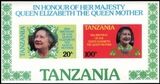 Tansania 1985  Königin Mutter - ungezähnt