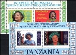 Tansania 1985  Knigin Mutter - Blockpaar