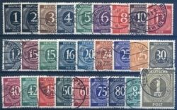 1946  Freimarken: Kontrollratsausgabe - Ziffern