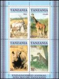 Tansania 1986  Gefärdete Wildtiere