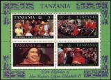 Tansania 1987  60. Geburtstag von Königin Elisabeth II.