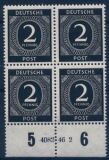 1946  Freimarken: Kontrollratsausgabe - Ziffern mit HAN