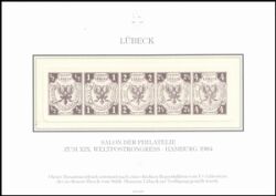 1984  Neudruckblock der Freimarken von Lübeck