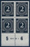 1946  Freimarken: Kontrollratsausgabe - Ziffern mit HAN