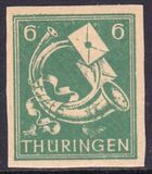 1945  Freimarke: Posthorn und Brief - ungezähnt