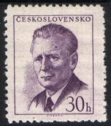 1958  Freimarke: Präsident Novotny