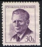 1958  Freimarke: Präsident Novotny