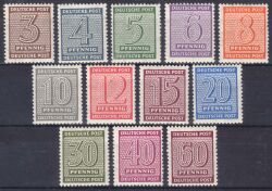 1945  Freimarken: Ziffern  ( II ) X