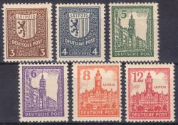 1946  Freimarken: sogen. Abschiedsserie ohne Wz.