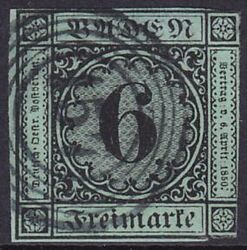 1851  Freimarke: Ziffer im Kreis