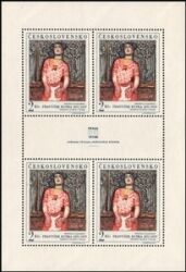 1968  Neues Prag - Gemälde  "Kabarettkünstlerin"