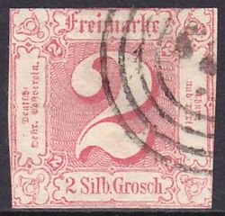 1859  Freimarke: Ziffer im Quadrat