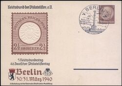1940  Philatelistentag in Berlin 1940
