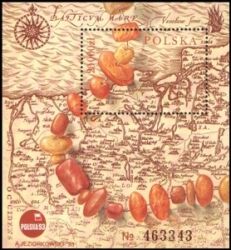 1993  Internationale Briefmarkenausstellung POLSKA `93 - Bernsteinstraße