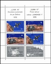 1971  Blockausgabe: Luna 16 und Luna 17