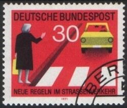 1971  Neue Regeln im Straenverkehr mit Plattenfehler