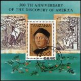 Tansania 1992  500. Jahrestag der Entdeckung Amerikas