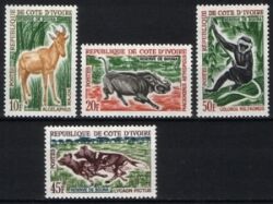 Elfenbeinkste 1963  Freimarken: Tiere