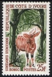 Elfenbeinküste 1963  Freimarke: Tiere - Bongo-Antilope