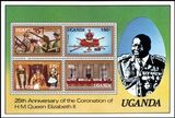 Uganda 1979  Jahrestag der Krönung von Königin Elisabeth II