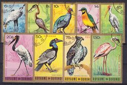Burundi 1965  Vögel - Flugpostmarken