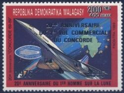 Madagaskar 1996  Flugdienst der "Concorde"