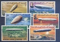 Mauretanien 1976  75 Jahre Zeppelin-Luftschiffe