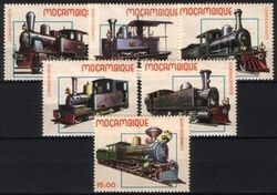 Mocambique 1979  Alte Dampflokomotiven