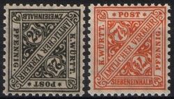 1916  Dienstmarken: Ziffern