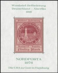 1976  NORDPOSTA - Vignettenblock