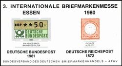 1980  Vignettenblock zur Briefmarkenmesse in Essen